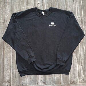 Boar’s Head Unisex Black Crewneck Sweatshirt XL Pullover Fleece Logo